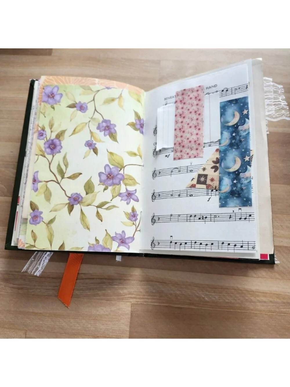 Junk Journal Handmade Hardcover Hand Bound 162 pages